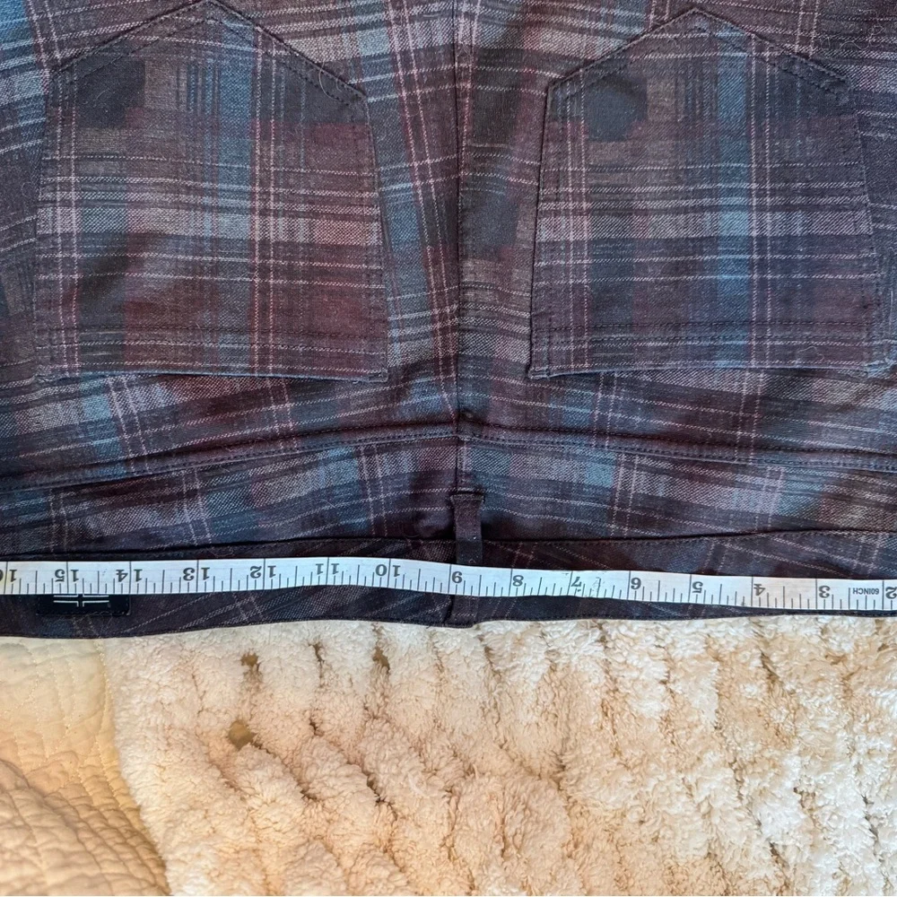 Liverpool Maroon & Blue/Black Plaid Preppy Flattering size 14
